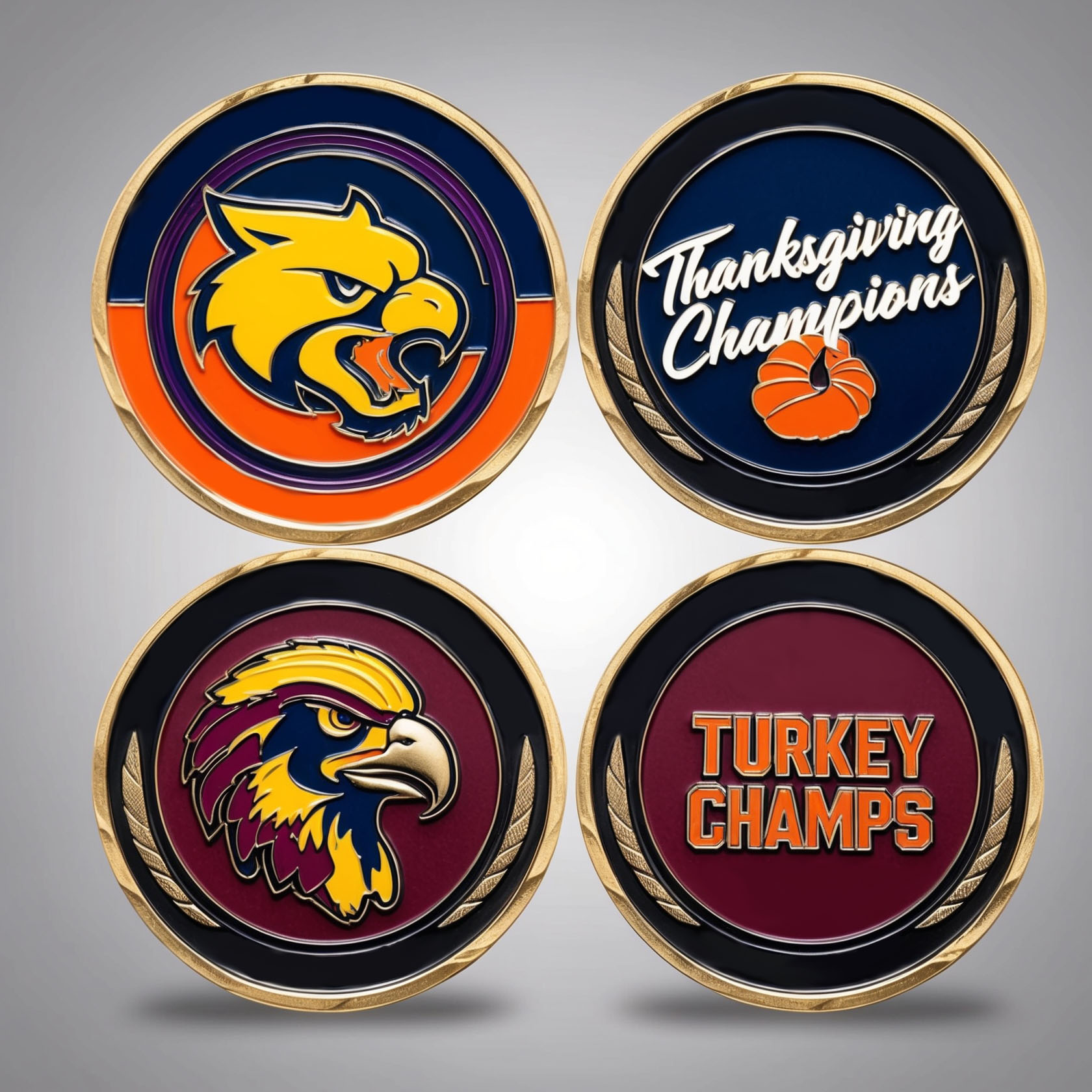 Thanksgiving challenge coins